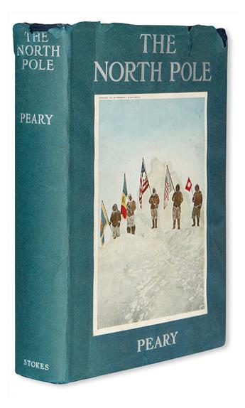 PEARY, ROBERT.  The North Pole.  NY, 1910.  In pictorial dust jacket.